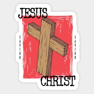 Jesus Christ - Woodcross Sticker